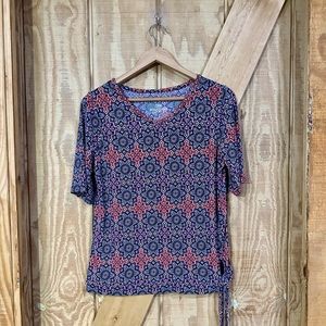 EAST 5TH V-neck Half Sleeve Blouse